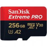 Memory Card microSDXC SanDisk by WD Extreme Pro 256GB, Class 10, UHS-I U3, V30, A2 + Adaptor SD
