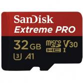 Memory Card microSDHC SanDisk by WD Extreme PRO 32GB, Class 10, UHS-I U3, V30, A1 + Adaptor SD