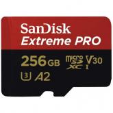 Memory Card microSDXC SanDisk by WD Extreme PRO 256GB, Class 10, UHS-I U3, V30, A2 + Adaptor SD
