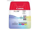 Set Cartuse Canon CLI521 Multi Pack C/M/Y 2934B010AA