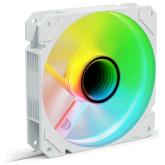 Ventilator Sharkoon SHARK Mirror PWM REVERSE, RGB LED, 120 mm, White