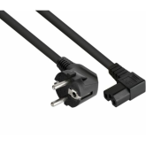 Cablu de alimentare Cable Master SK0151-S005, CEE 7/7 male - IEC C15 female, 0.5 m, Black