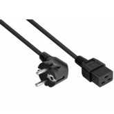 Cablu de alimentare Cable Master SK0190-S050, CEE 7/7 male - IEC C19 female, 5 m, Black