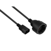 Cablu de alimentare Cable Master SK1402-S005, IEC C14 male - IEC CEE 7/3 female, 0.5 m, Black