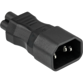 Adaptor Cable Master SKA-1405S, IEC C14 male - IEC C5 female, Black