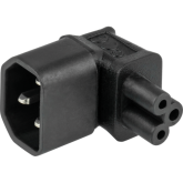 Adaptor Cable Master SKA-1408S, IEC C14 male - IEC C5 female, Black