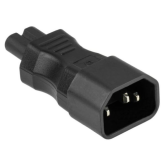 Adaptor Cable Master SKA-1470S, IEC C14 male - IEC C7 female, Black
