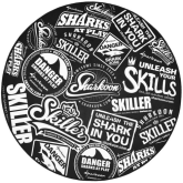 Covor gaming Sharkoon SKILLER SFM10, Black-White