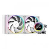 Cooler procesor ID-Cooling SL240 White, aRGB LED, 2x 120mm