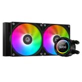Cooler procesor ID-Cooling SL240-XE, ARGB, 2 x 120mm, Black