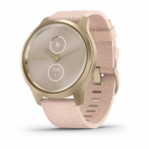 Smartwatch Garmin Vivomove Style, 1.2inch, Curea nylon, Gold-Pink