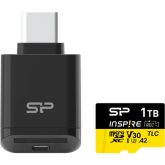 Memory Card microSDXC Silicon Power Inspire 1TB, Class 10, UHS-I U3, V30, A2 + Adaptor USB-C