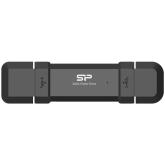 SSD portabil Silicon Power DS72, 1TB, USB-C/A, Black
