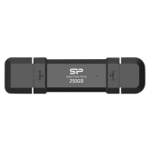 SSD portabil Silicon Power DS72, 250GB, USB-C/A, Black