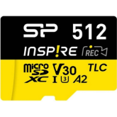 Memory Card microSDXC Silicon Power Inspire 512GB, Class 10, UHS-I U3, V30, A2