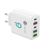 Incarcator retea Spacer SPAR-CINQUEQ-01, 3 x USB-A + 2 x USB-C, 37W, 2.4A, White