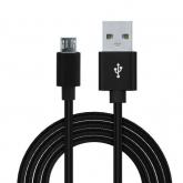 Cablu de date Spacer SPDC-MICRO-BRD-BK-1.0, USB - microUSB, 1m, Black