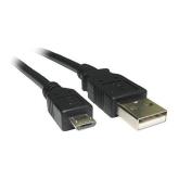 Cablu de date Spacer, 1x USB - 1x micro USB, Black