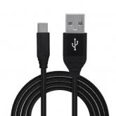Cablu de date Spacer SPDC-TYPEC-BRD-BK-1.8, USB - USB-C, 1.8m, Black