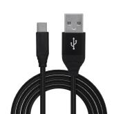 Cablu de date Spacer SPDC-TYPEC-BRD-BK-1.8, USB - USB-C, 1.8m, Black