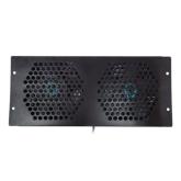 Ventilator rack Spacer SPFC-CW-2F-02, 2 x 120 mm, Black