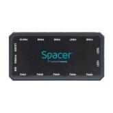 Fan controller Spacer SPFC-RGB-6P, Black
