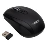 Mouse Optic Spacer SPMO-WS-BK-04, USB Wireless, Black