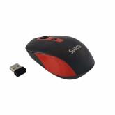 Mouse optic Spacer  SPMO-WS01-BKRD, USB Wireless, Black-Red