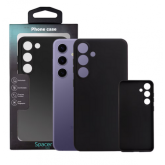 Protectie pentru spate Spacer Silicon pentru Galaxy S24 Plus, Black