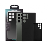 Protectie pentru spate Spacer Silicon pentru Galaxy S24 Ultra, Black