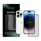 Folie de protectie Spacer SPPG-AP-IP14P-TG pentru Iphone 14 Pro, Clear