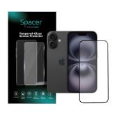 Folie de protectie Spacer SPPG-AP-IP16-TG pentru iPhone 16, Clear