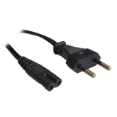 Cablu alimentare Spacer SPPW-EUPG-C7-6A-1.8, Euro plug - C7, 1.8 m, Black