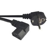 Cablu alimentare Spacer, Schuko male - C13 female, 1.80 m, Black