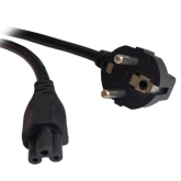 Cablu alimentare Spacer SPPW-SCHK-C5-16A-1.0, Shucko - C5, 1 m, Black