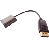 Adaptor video Spacer SPVC-DPm-HDMIf-0.1m, DisplayPort male - HDMI female, 0.1 m, Black