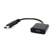Adaptor video Spacer SPVC-DPm-VGAf-FHD60-0.1, DisplayPort male - VGA male, 0.1 m, Black