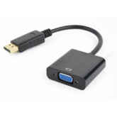 Adaptor video Spacer SPVC-DPm-VGAf-FHD60-0.1, DisplayPort male - VGA male, 0.1 m, Black