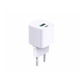 Incarcator retea Serioux SRXA-WC33, 1 x USB-A, 1 x USB-C, 30 W, White