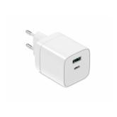 Incarcator retea Serioux SRXA-WC34, 1 x USB-A, 1 x USB-C, 45 W, White