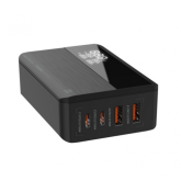 Incarcator retea Serioux QC100WGAN, 2x USB-C, 2x USB, 100W, Black