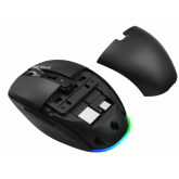 Mouse Optic Serioux AirFlow, USB Wireless/Bluetooth, Black