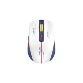 Mouse Optic Serioux FLICKER 212, USB Wireless, White-Blue