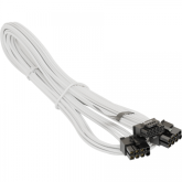 Cablu Seasonic SS2X8P-12VHPWR-600W, 2 x 8-Pin PCIe - 1 x 12-Pin PCIe 5.0, 0.75m, White