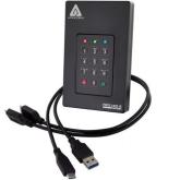 SSD portabil Apricorn Aegis Fortress L3, 500GB, USB 3.0, Black