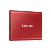 SSD Portabil Samsung T7, 2TB, USB-C 3.2, Red