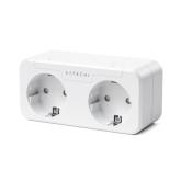Priza inteligenta Satechi Apple Homekit Dual Smart, White