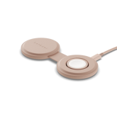 Incarcator wireless Satechi OntheGo 2-in-1, 1 x USB-C, 15 W, Desert Rose