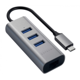 Hub USB Satechi ST-TC2N1USB31AS, 3 x USB 3.2 gen 1, Space Grey
