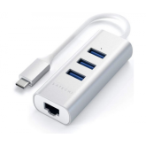 Hub USB Satechi ST-TC2N1USB31AS, 3 x USB 3.2 gen 1, Silver